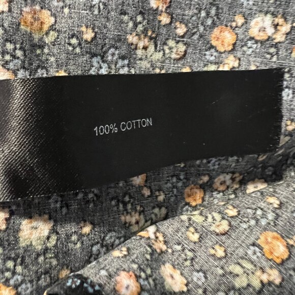 Denim & Flower Floral 100% Cotton Short-Sleeve Button-Up SZ Lrg - Picture 5 of 16